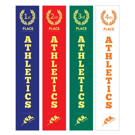 Athletics Place Ribbons (Pack of 100)