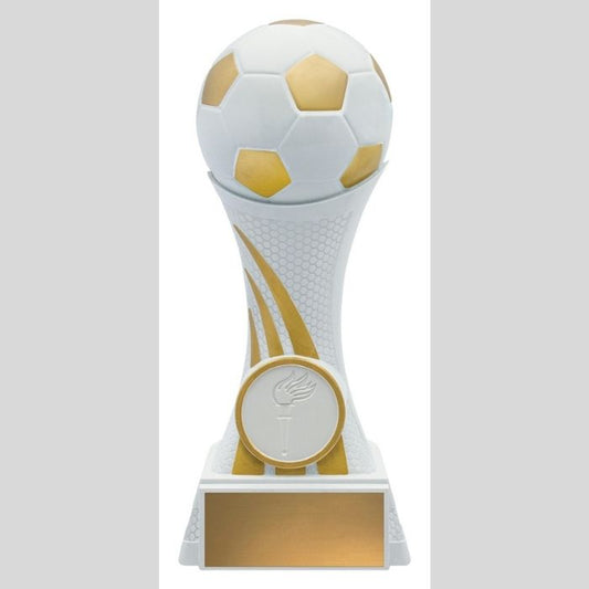 Football Ultra Tower White & Gold Trophy