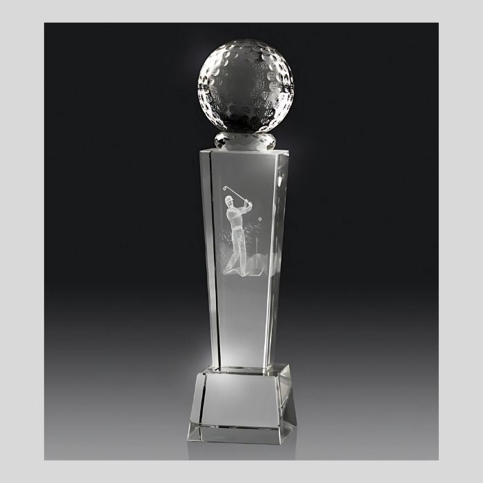 Golf Hologram Tower Trophy