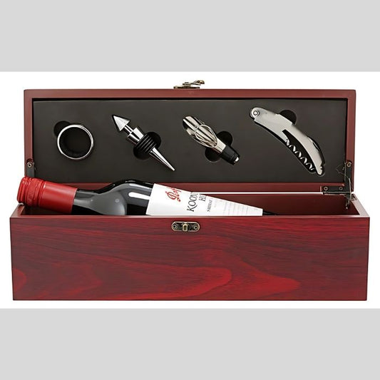 Wooden Wine Gift Box Set